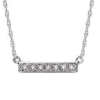 Diamond Bar Necklace