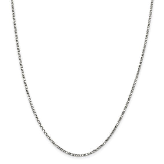 Sterling Silver Curb Chain | 2mm