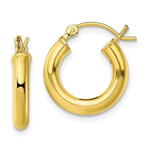 Gold Plated Huggie Hoop Earrings