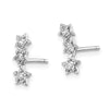 Mini Star CZ Ear Climber Earrings
