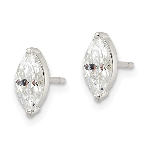 Marquise CZ Stud Earrings