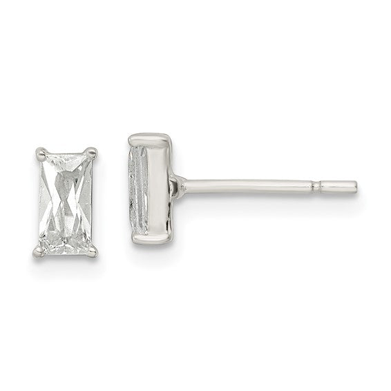 Emerald CZ Stud Earring