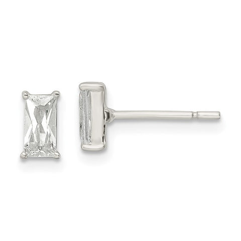 Emerald CZ Stud Earring