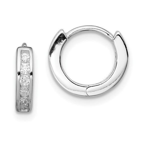 Mini CZ Huggie Earrings