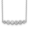 CZ Multi Bezel Necklace