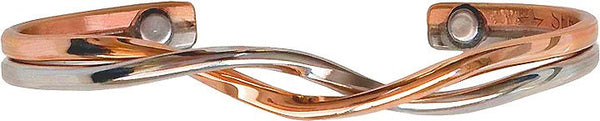 Copper Silver Dance Magnetic Bracelet