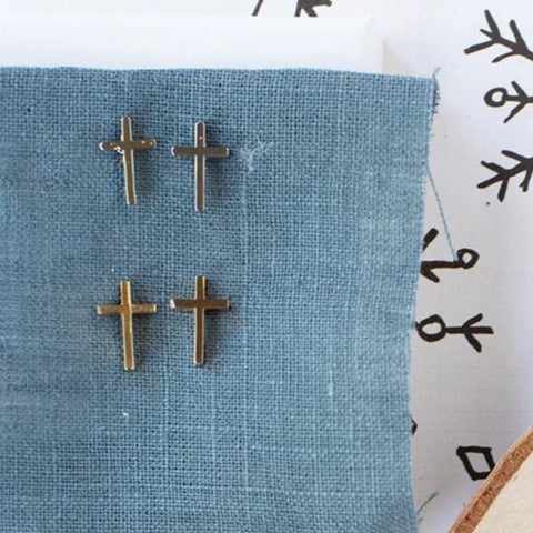 Cross Stud Earrings