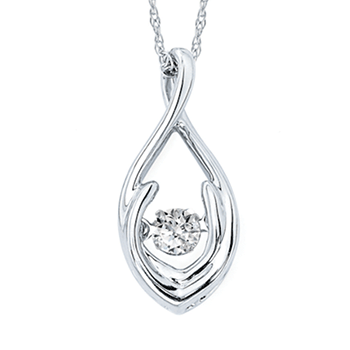 Shimmering Diamond Pendant