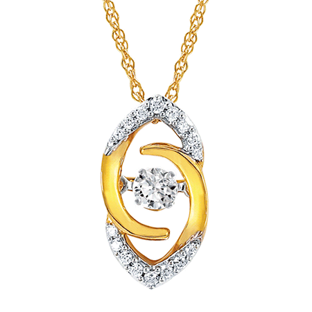 Shimmering Diamond Pendant