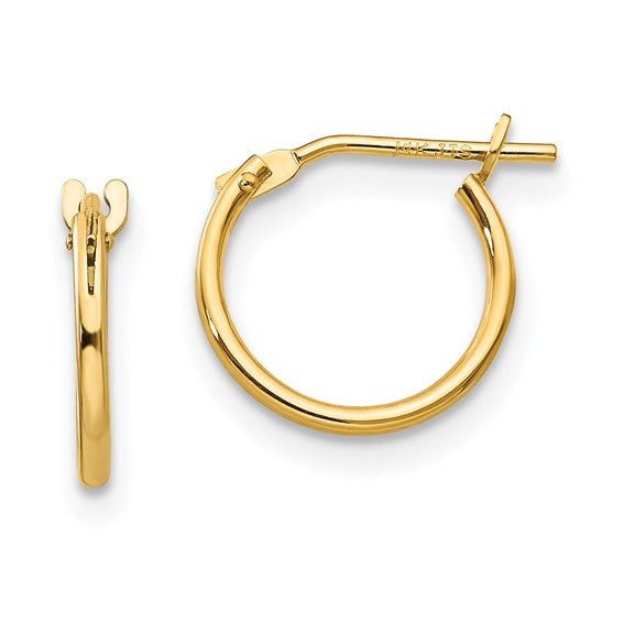 Tiny Gold Huggie Hoop Earrings