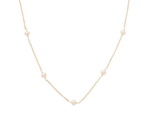Choker Simplicity Chain Gold - 4mm Pearl