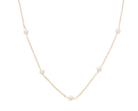 Choker Simplicity Chain Gold - 4mm Pearl