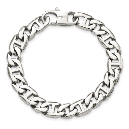 Stainless Steel Polished Link Bracelet | 8.25