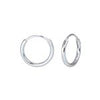 Sterling Silver Tiny Endless Hoop Earrings (10mm)