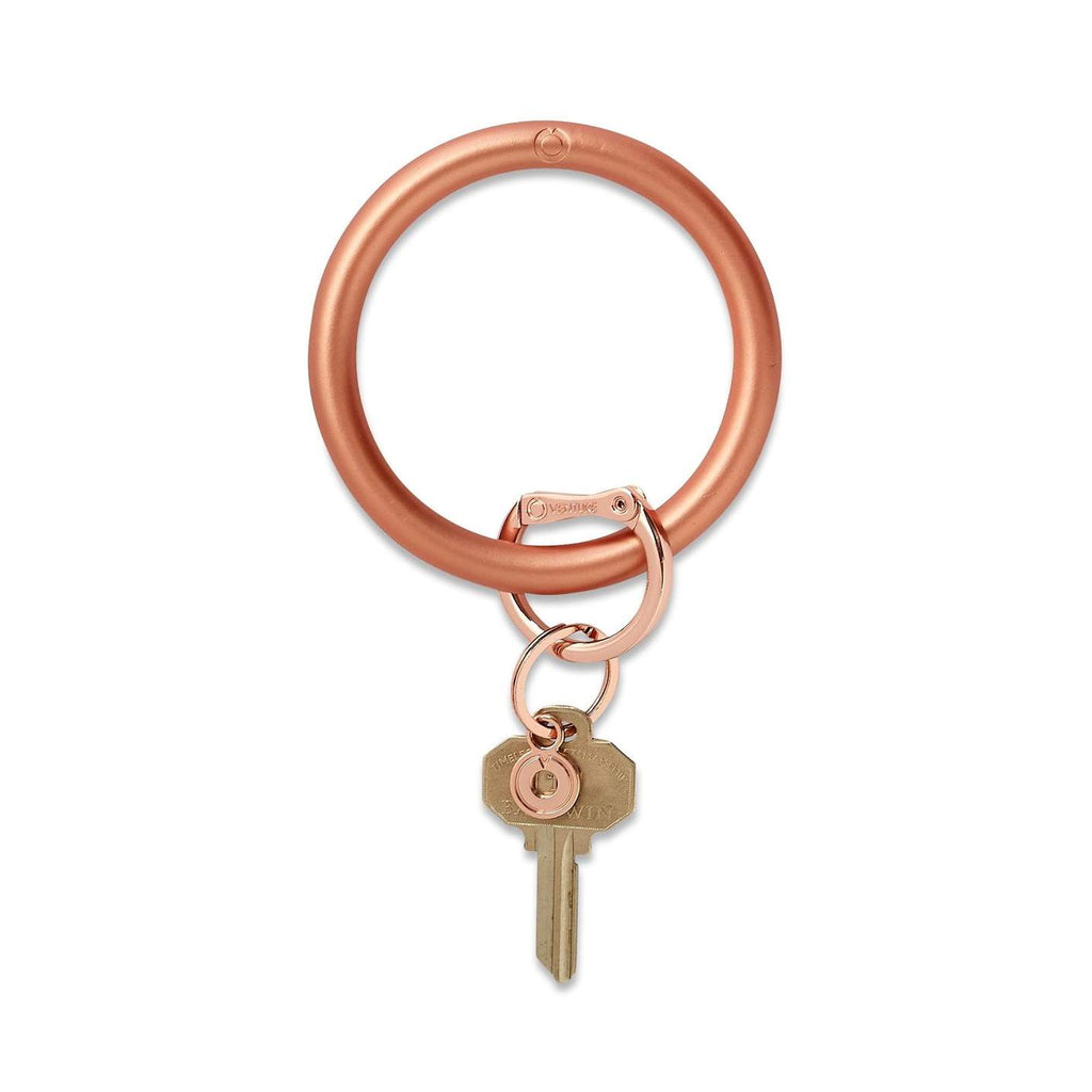 Silicone Big O Keyring | Metallic