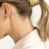 Oblong Polished Small Huggie Hoop Earrings