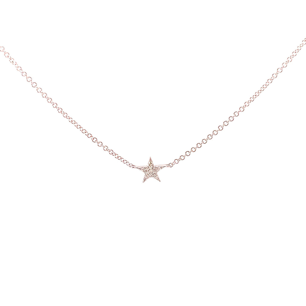 Petite Diamond Star Necklace