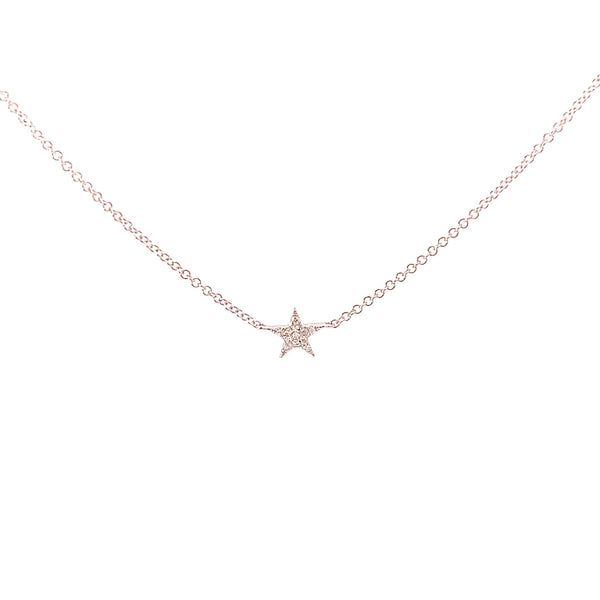 Petite Diamond Star Necklace