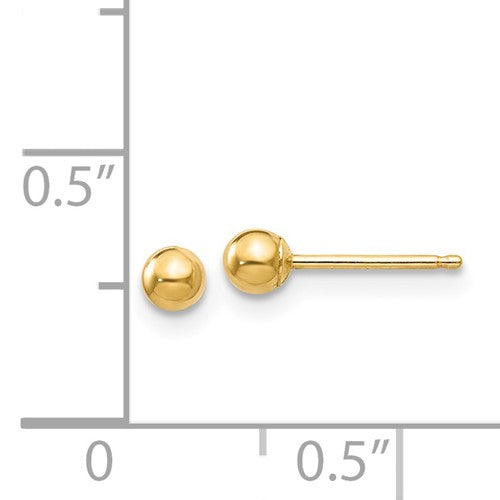Gold Ball Earrings | 14kt