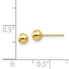 Gold Ball Earrings | 14kt