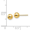 Gold Ball Earrings | 14kt
