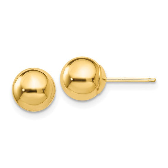 Gold Ball Earrings | 14kt