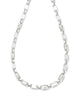 Jessie Chain Necklace in White Crystal