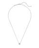 Davie Pave Diamond Pendant Necklace in Sterling Silver