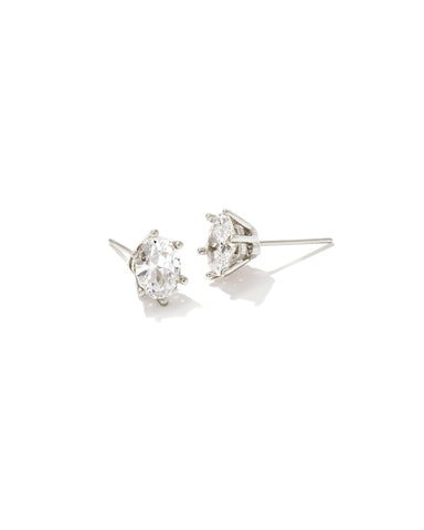 Cailin Crystal Stud Earring in White CZ