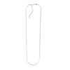 Sterling Silver 1.8mm Diamond Cut Paperclip Adjustable Chain