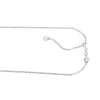 Sterling Silver 1.8mm Diamond Cut Paperclip Adjustable Chain