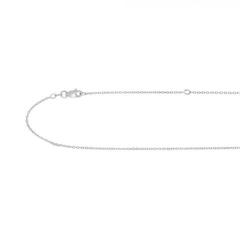 Sterling Silver 1.1mm Extendable Cable Chain