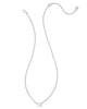 Cailin Silver Pendant Necklace in White CZ