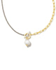 Leighton Gold Convertible Pearl Chain Necklace