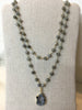 Faceted Labradorite Necklace with Druzy Pendant