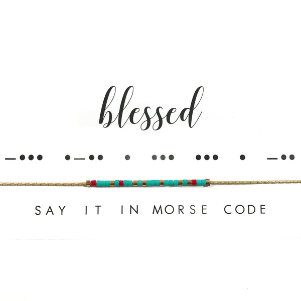 Blessed | Morse Code Necklace