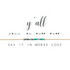 Y'all | Morse Code Necklace