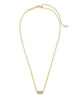 Grayson Gold Pendant Necklace in Crystal