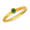 Bezel Set Birthstone Ring | 10kt Gold