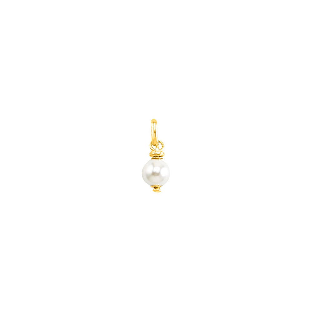 Pearl Charm in Gold