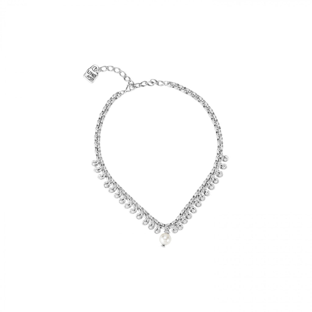 Texcoco Silver & Pearl Necklace