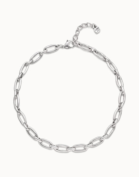 Alien Silver Link Necklace
