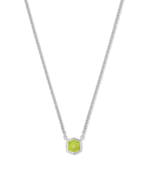 Davie Sterling Silver Pendant Necklace in Peridot