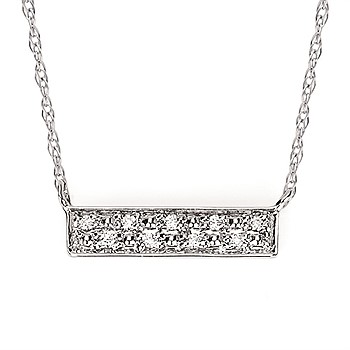 Diamond Bar Necklace