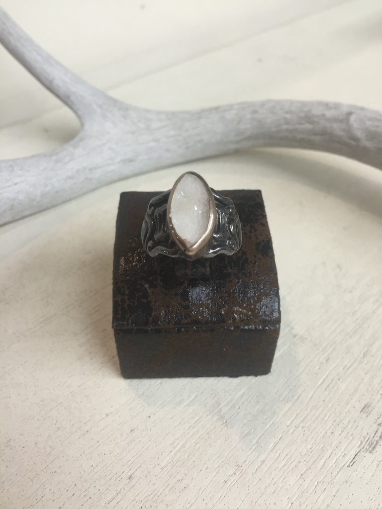Clear Drusy Ring
