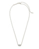 Grayson Silver Pendant Necklace in Crystal