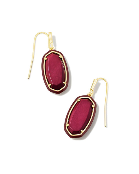 Dani Enamel Frame Drop Earring