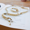 First Communion Rosary & Bracelet Set for Her