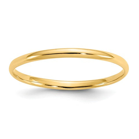 Gold Polished Baby Ring | 14kt