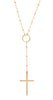 Grace Simplicity Cross Necklace in Gold